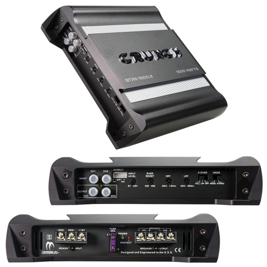 Crunch GTRII Class-A/B 2 Channel Amplifier 1500 Watts