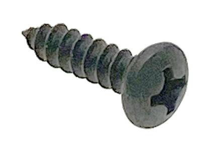6 X 1/2" Blackened Phillips Pan Head Tapping Screw 10-Piece Pack