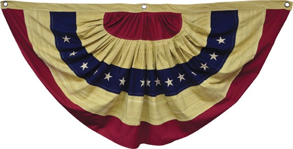 Aged Flag Bunting, 55"