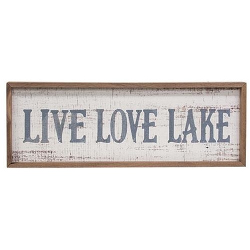 Live Love Lake Framed Print