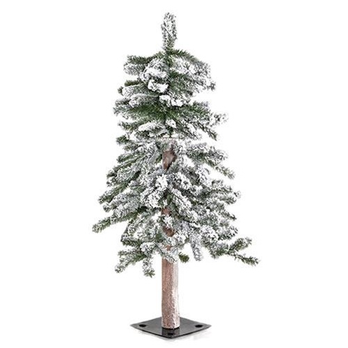 Heavy Flocked Alpine Tree, 3Ft