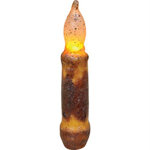 4" Burnt Mustard LED Taper