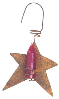 Star Candle Holder, 3" - Rustic Charm for Your Home Decor