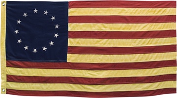 Aged Betsy Ross Flag, 58" - A Stunning Tribute to American History