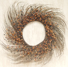 22" Primitive Mix Pip & Twig Wreath