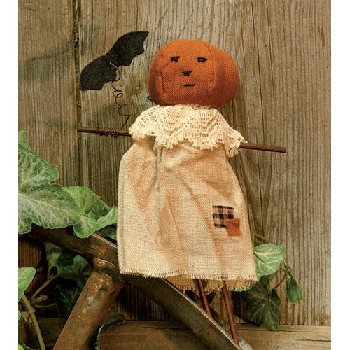 Patches Pumpkin Girl Doll - Enchanting Plush Ornament for Halloween Decoration