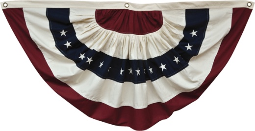 Natural Flag Bunting, 55" - Embodiment of American Pride