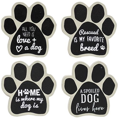 4/Set Dog Paw Magnets - Unique Home Decor for Dog Lovers