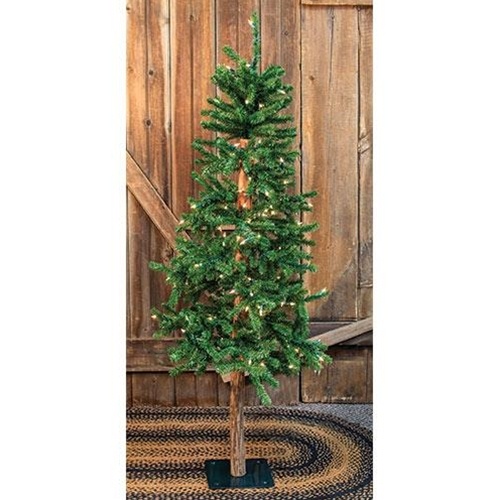 Pre-Lit Alpine Tree, 5Ft - Artificial Christmas Tree with Lights