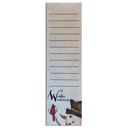 Winter Wonderland Long Notepad