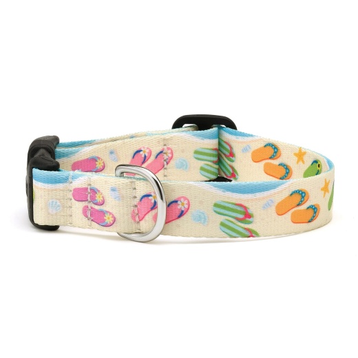 Flip Flops Printed Dog Collar by Up Country Sport