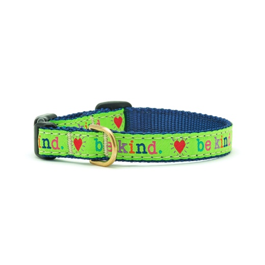 Be Kind Small Breed Dog Collar by Up Country - Comfort and Style for Small Dogs
