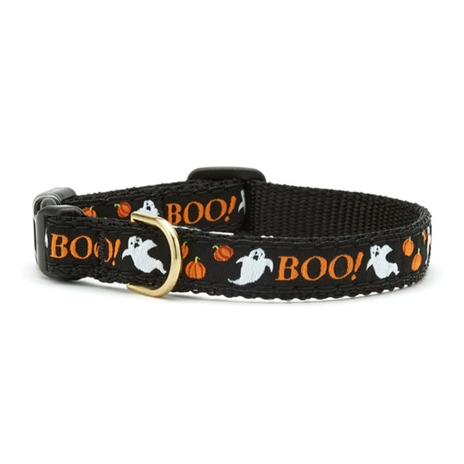 Boo! Small Breed Dog Collar for Halloween Fashion