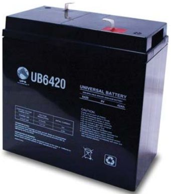 UPG Sealed Lead Acid AGM: UB6420, 42 AH, 6V