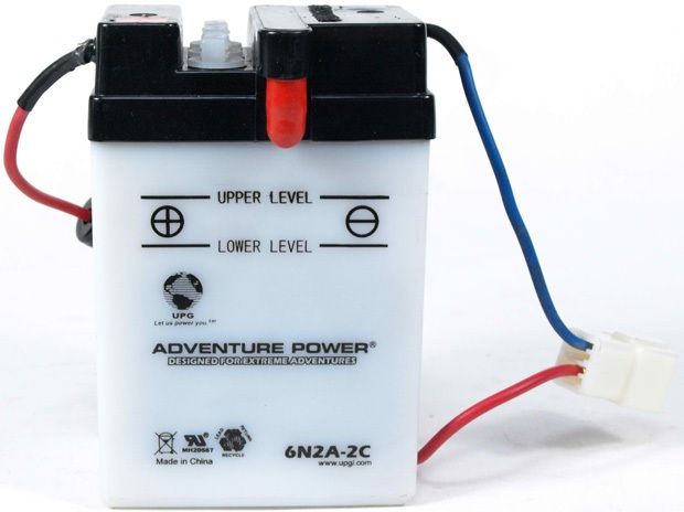UPG Adventure Power Lead-Acid Conventional: 6N2A-2C, 2 AH, 6V