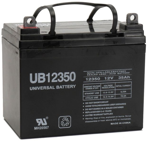 UPG Sealed Lead Acid AGM: UB12350, 35 AH, 12V