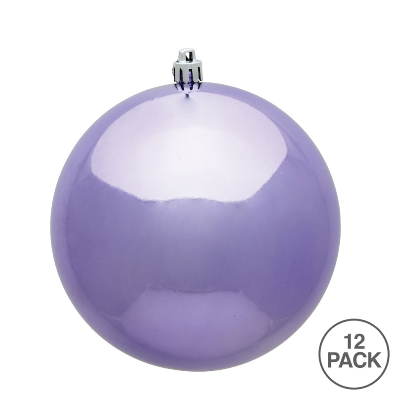 2.75" Lavender Shiny Ball Uv 12/Bag