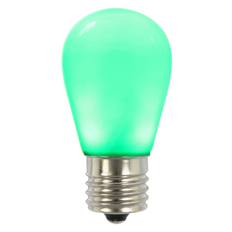 S14 Led Green Ceramic Bulb E26 Base 5/Pk