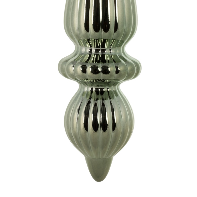 14" Wrought Iron Shiny Finial Drop Uv