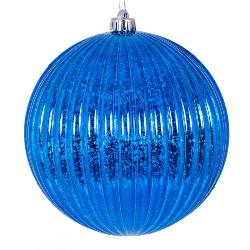 8" Blue Mercury Lined Ball