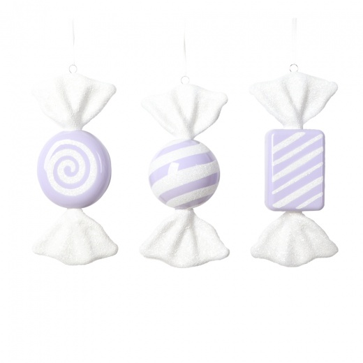 Vickerman 7.5"-8" Pastel Lavender Candy Assortment