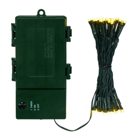 Vickerman 50L Led Ww Wa D-Battery 6Hr Timer Set