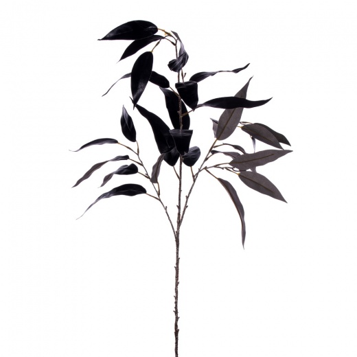 45" Black Eucalyptus Leaf Spray - 2/Bag