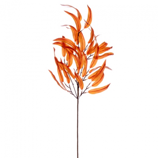 32" Autumn Orange Eucalyptus Leaf 2/b