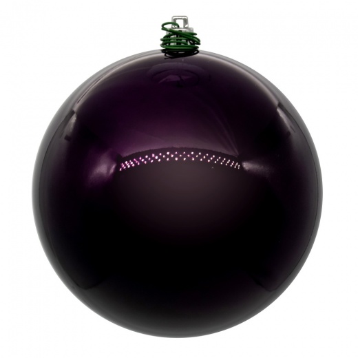 4.75" Plum Pearl Ball UV Drill Ornament
