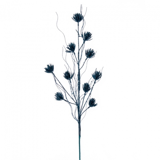 30" Baby Blue Mini Flower Glitter Spray