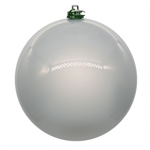 4.75" Silver Pearl Ball UV Drill Ornaments