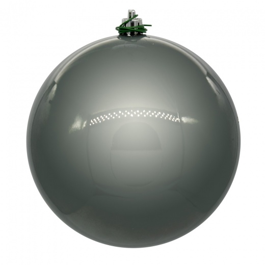 4.75" Pewter Pearl Ball UV Drill Ornament