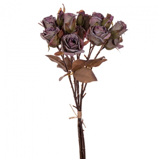 16.5" Plum Green Rose Bundle