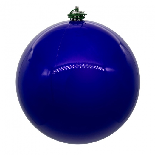 4.75" Purple Pearl UV Drill Ball Ornament 4/Pk