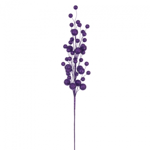 27" Purple Multi Ball Glitter Spray 4/Bg