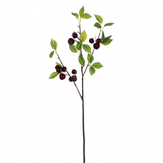 26" Black Cherry Spray 2/Bag - Artificial Flower Arrangement