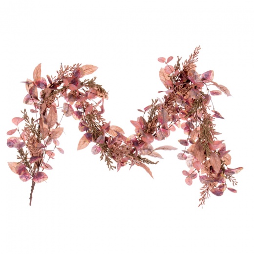 5' Dusty Rose Fall Eucalyptus and Berry Garland