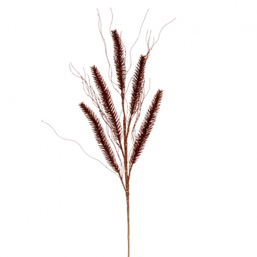 30" Copper Wheat Glitter Spray