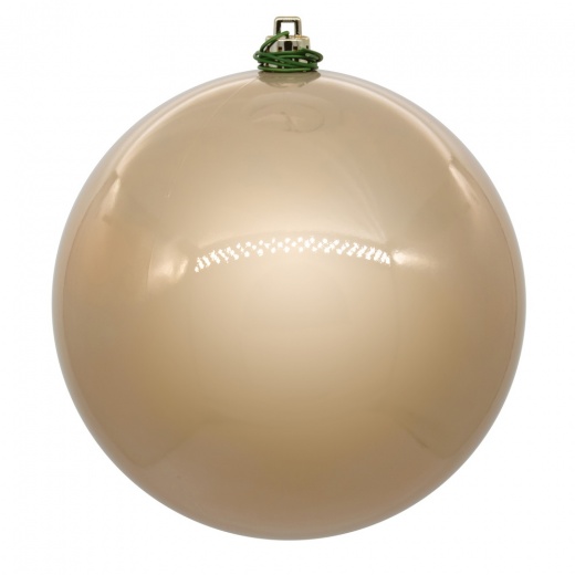 4.75" Oat Pearl Ball UV Drill 4/Bg Ornament
