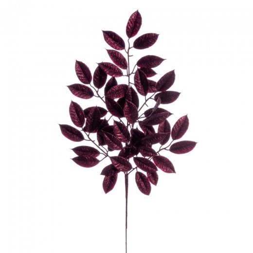 31" Burgundy Gardenia Glitter Spry 2/Bag