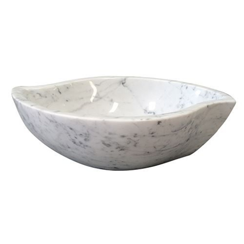 Barclay Canim Carrara Marble Lavatory Vessel Sink