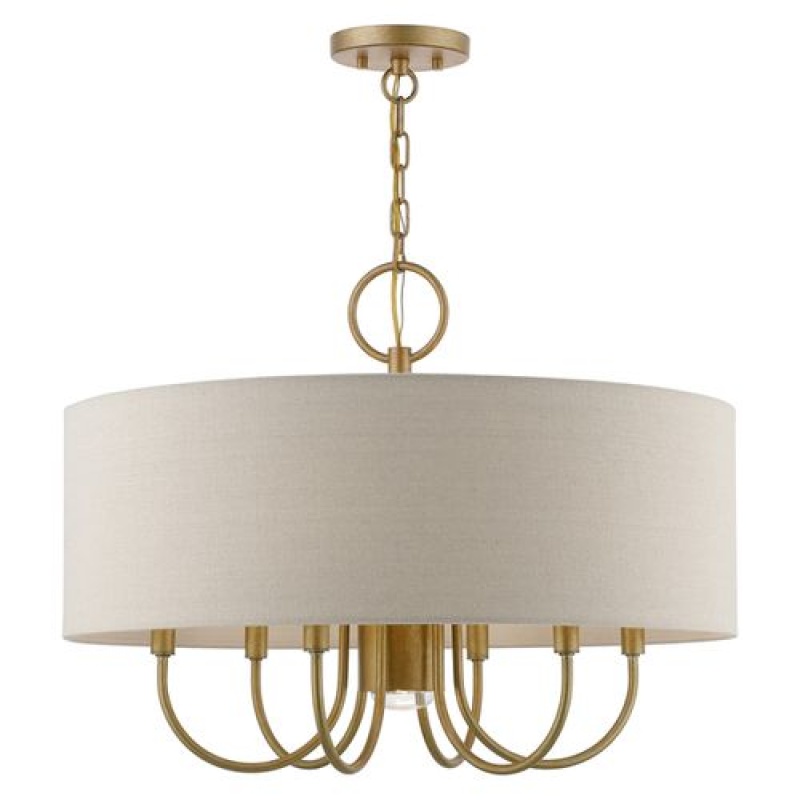 Livex Lighting Burnett 7-Light Pendant Chandelier