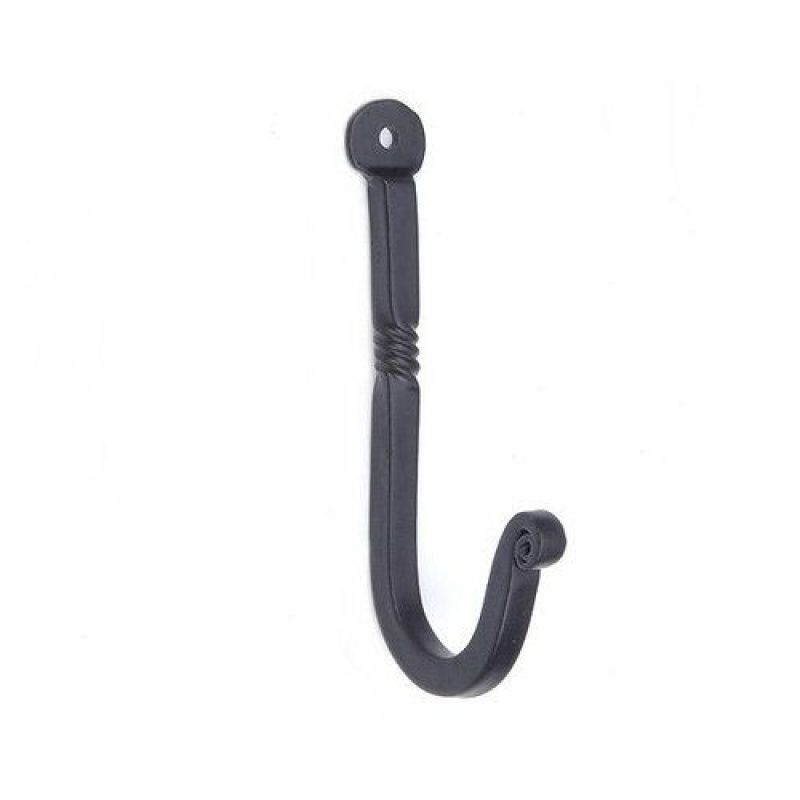Restorers 3 1/2 Inch Twist Rustic Iron Coat Hat Hook