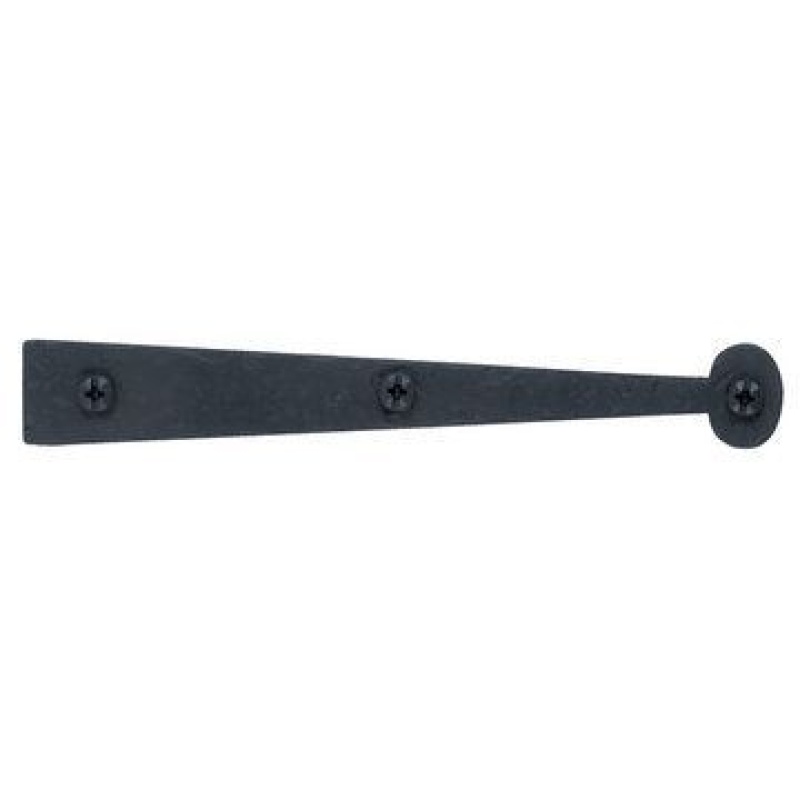 Acorn Flush Strap With Bean End Rough Iron Finish - 5 7/8 Inch