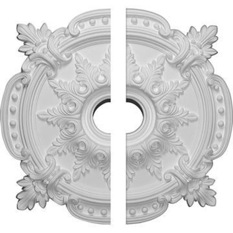 Restorers Architectural Benson Classic Urethane Ceiling Medallion - 2 Piece