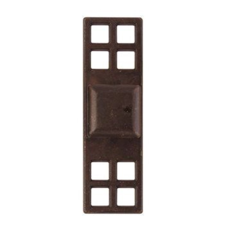 Marella Oriental Square Cabinet Knob With Backplate