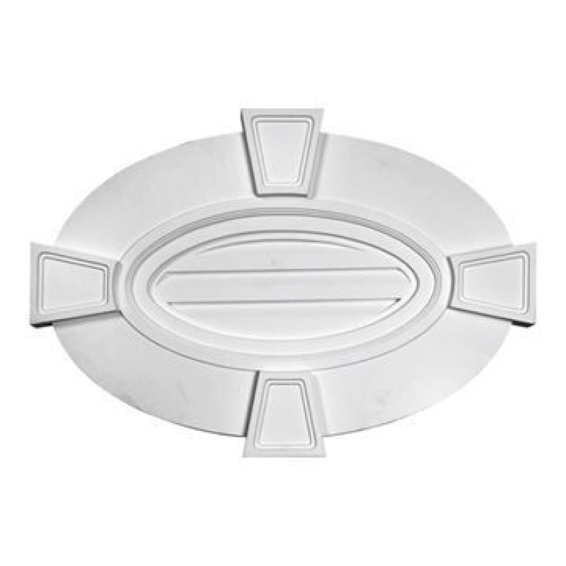 Restorers Architectural Keystone Vertical Oval Decorative Gable Vent
