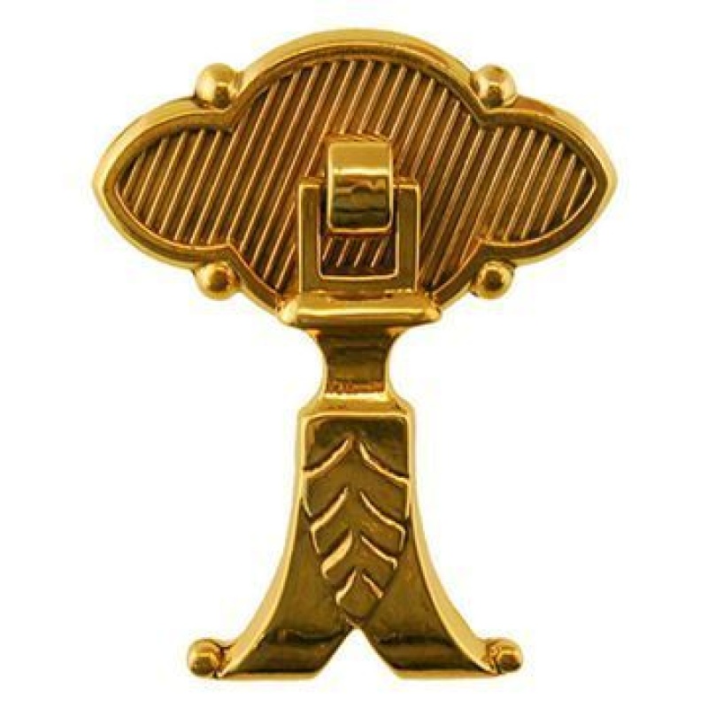 Restorers Classic Large Oblong Backplate With Split Pendant Drop Pull