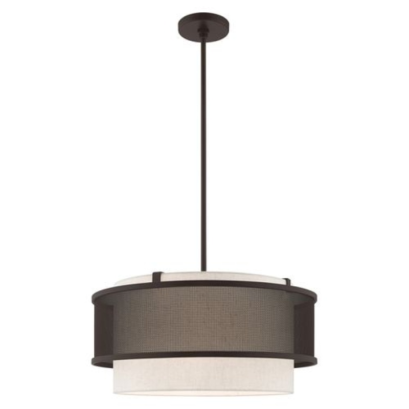 Livex Lighting Braddock 4-Light Pendant Chandelier