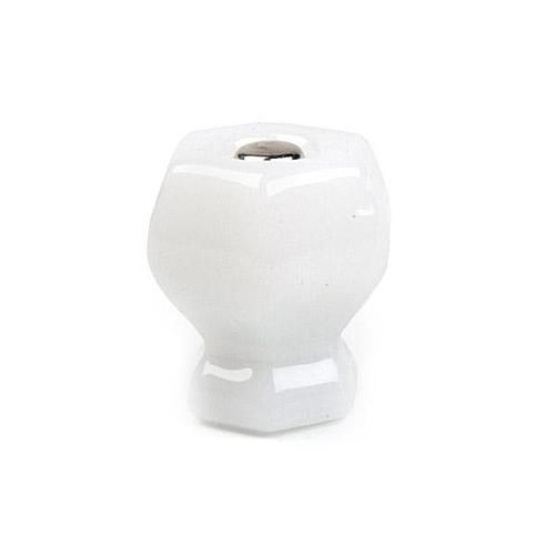 Restorers Classic Hexagonal Glass Knob - 1 Inch Diameter